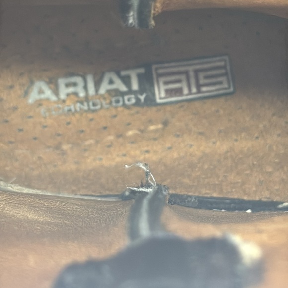 🔥🔥🔥Ariat Black Cowboy Boots Classic Western Design Size: 6.5C🔥🔥🔥 - Picture 9 of 12